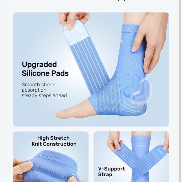 Arch Support Brace for Everyday Use, 2 Pack Ankle Brace Foot Support - Picture 2 of 7